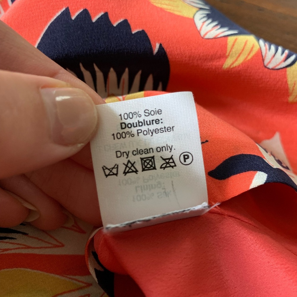 J Crew Twist Back Hibiscus Top - Picture 7 of 8